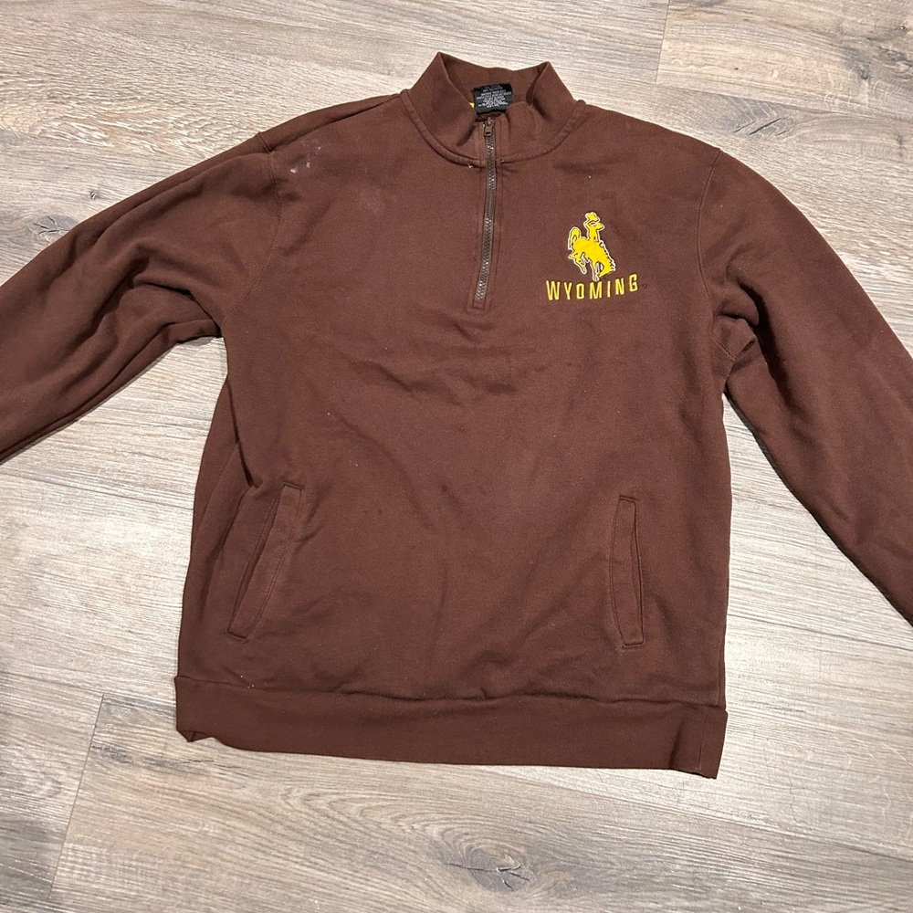 Brown zip up sweater